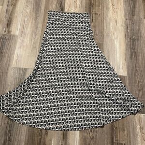Geometric Black and White Women's Skirt
